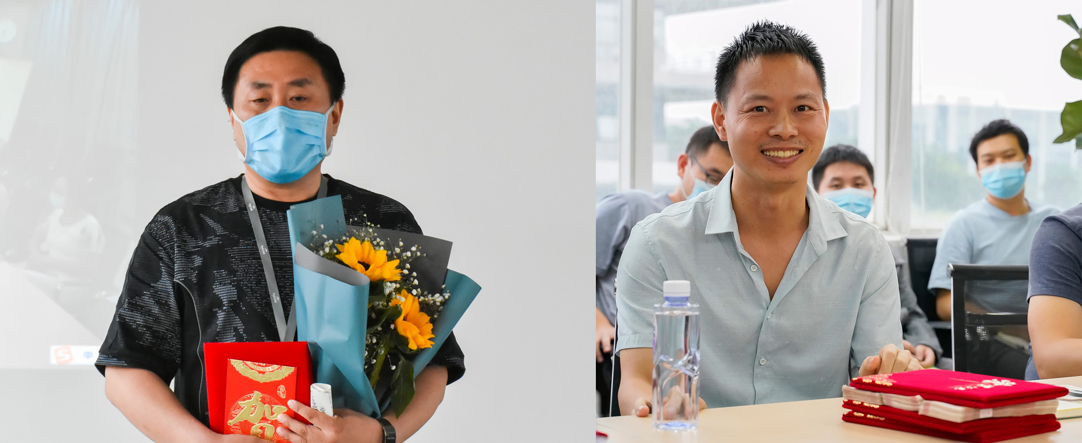 圖左張所成先生，圖右楊黎明先生